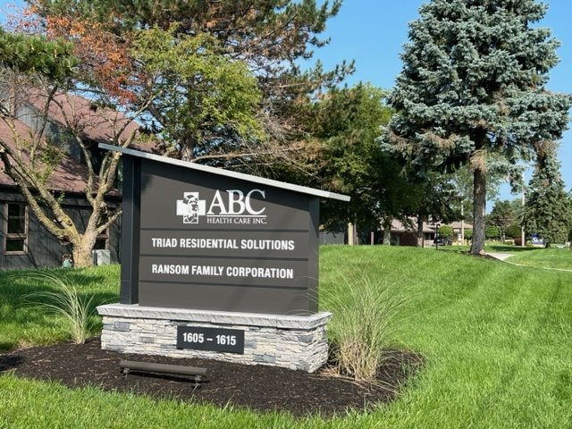 ABC Health Care, Inc. monument sign outside its Maumee, Ohio office.